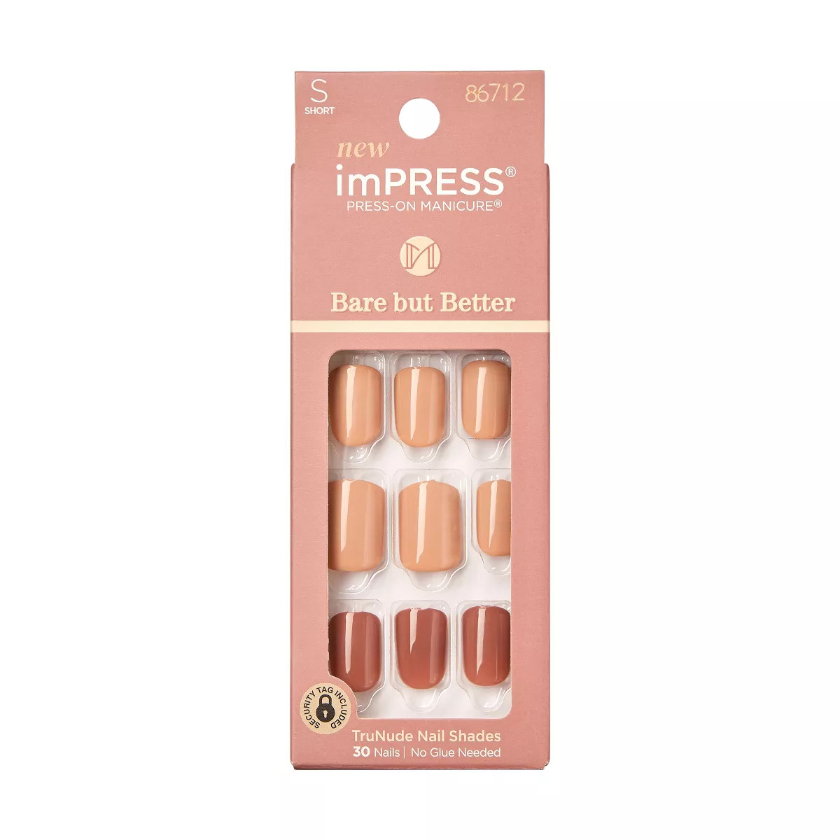 KISS imPRESS Bare But Better Press-On Fake Nails - Sweet Earth - 30ct | Target