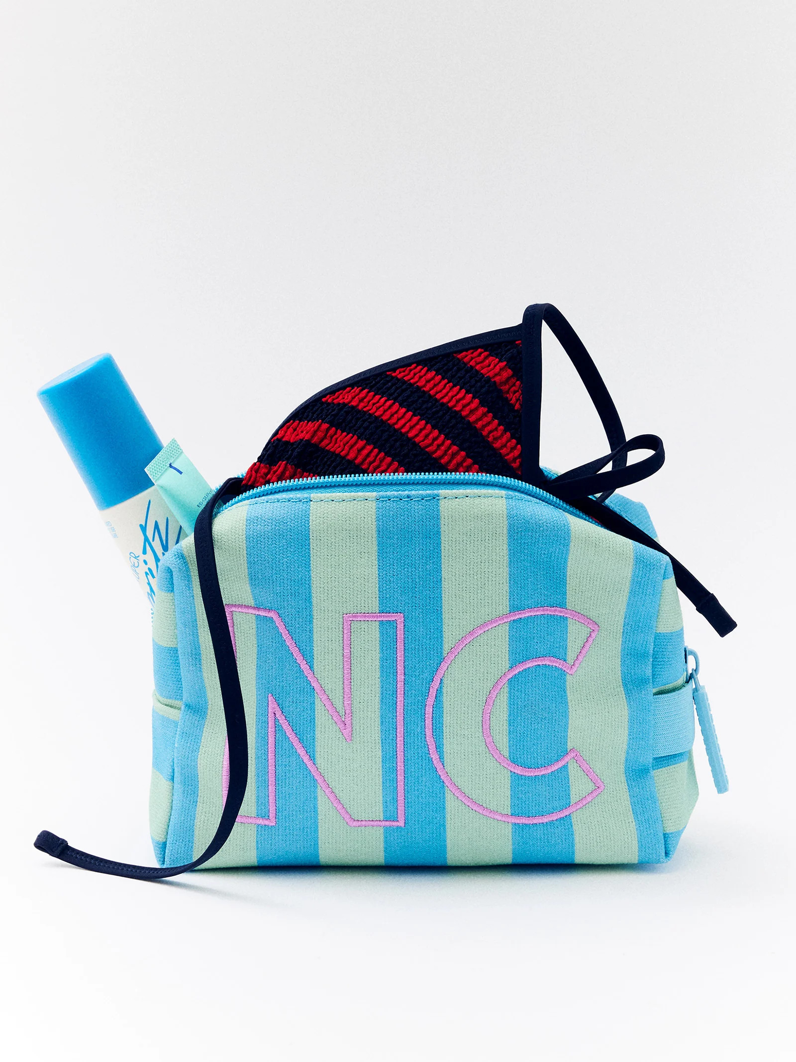 Striped Take It Away Custom Storage Pouch - Custom Breeze | BaubleBar