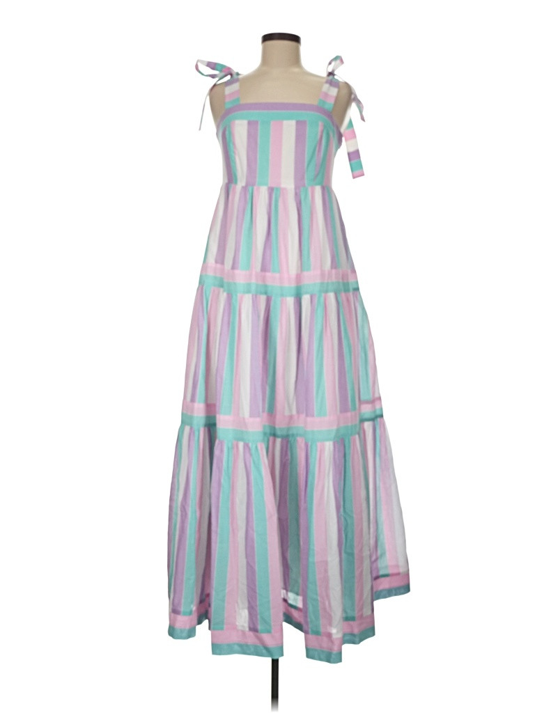 Hunter Bell 100% Cotton Stripes Pink Casual Dress Size 6 - 76% off | ThredUp (US)