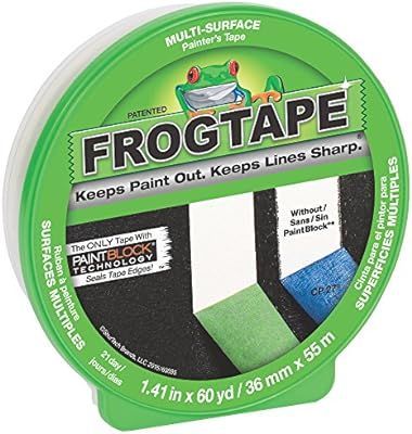 FROGTAPE CF 120 Painter's Tape, Multi-Surface with PAINTBLOCK, 36mm x 55m, Green, 1 Roll (202944) | Amazon (US)
