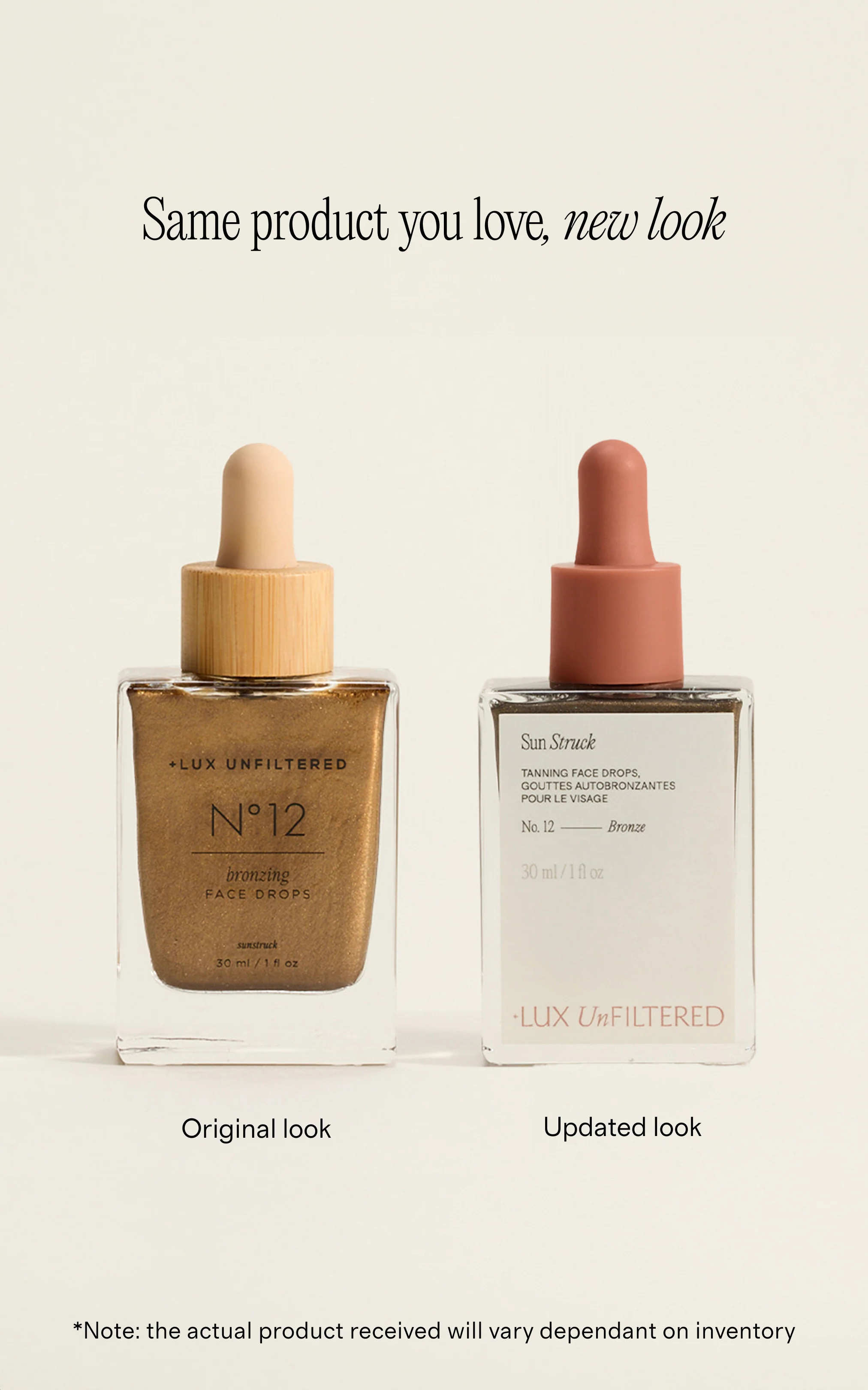 Sun Struck Tanning Face Drops | + LUX UNFILTERED | + Lux Unfiltered, Inc.