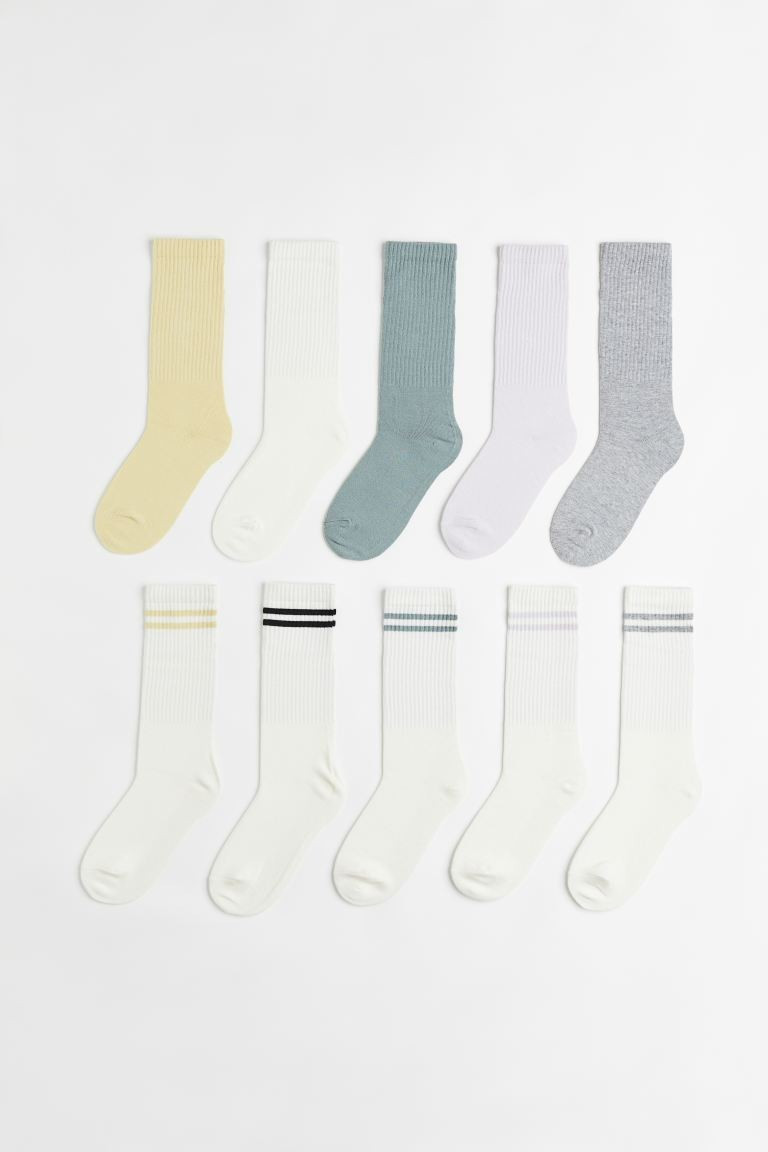 10-pack Ribbed Socks | H&M (US + CA)