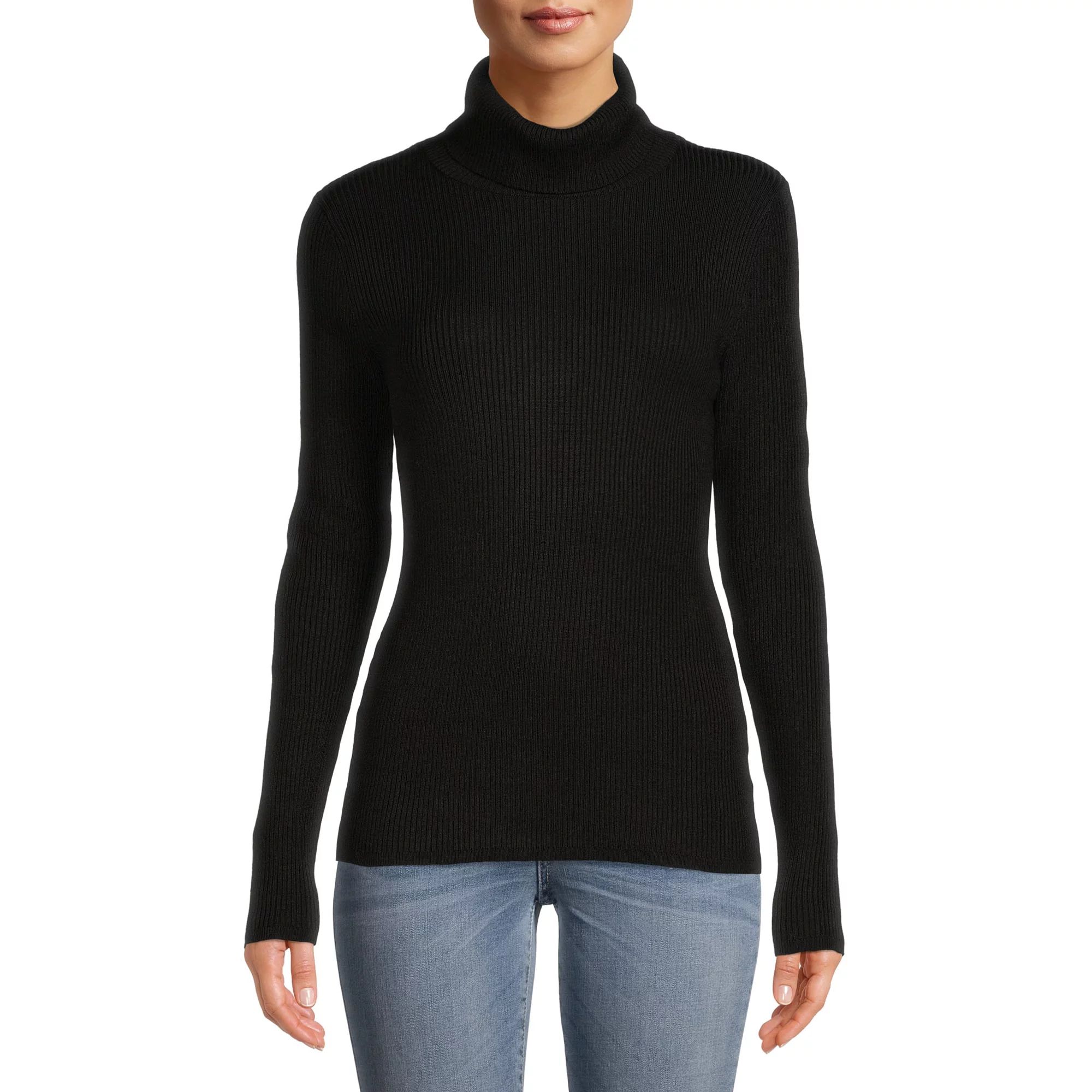 Time and Tru Women's Turtleneck Sweater | Walmart (US)