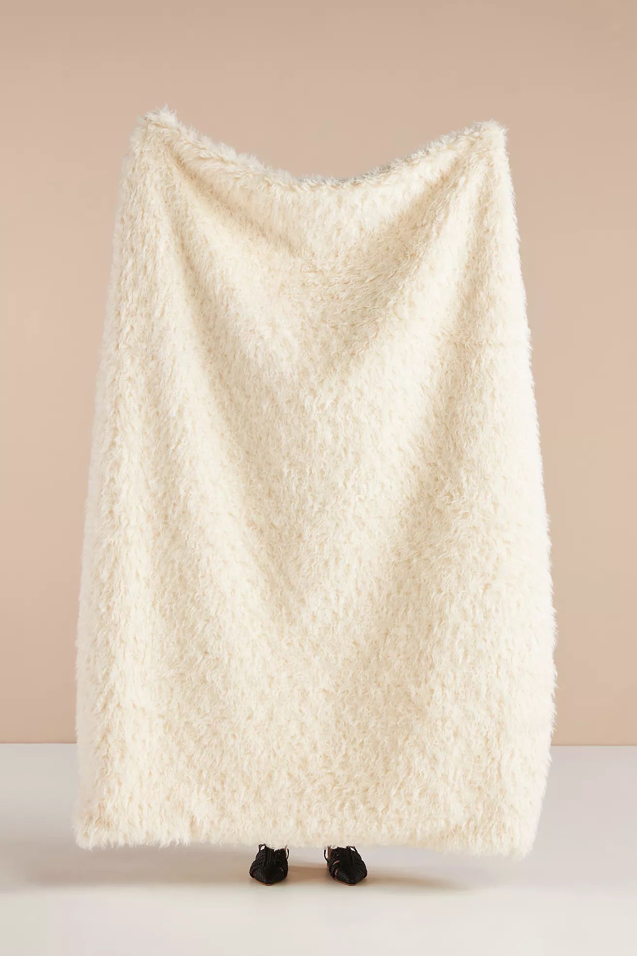 Faux Shearling Throw Blanket | Anthropologie (US)