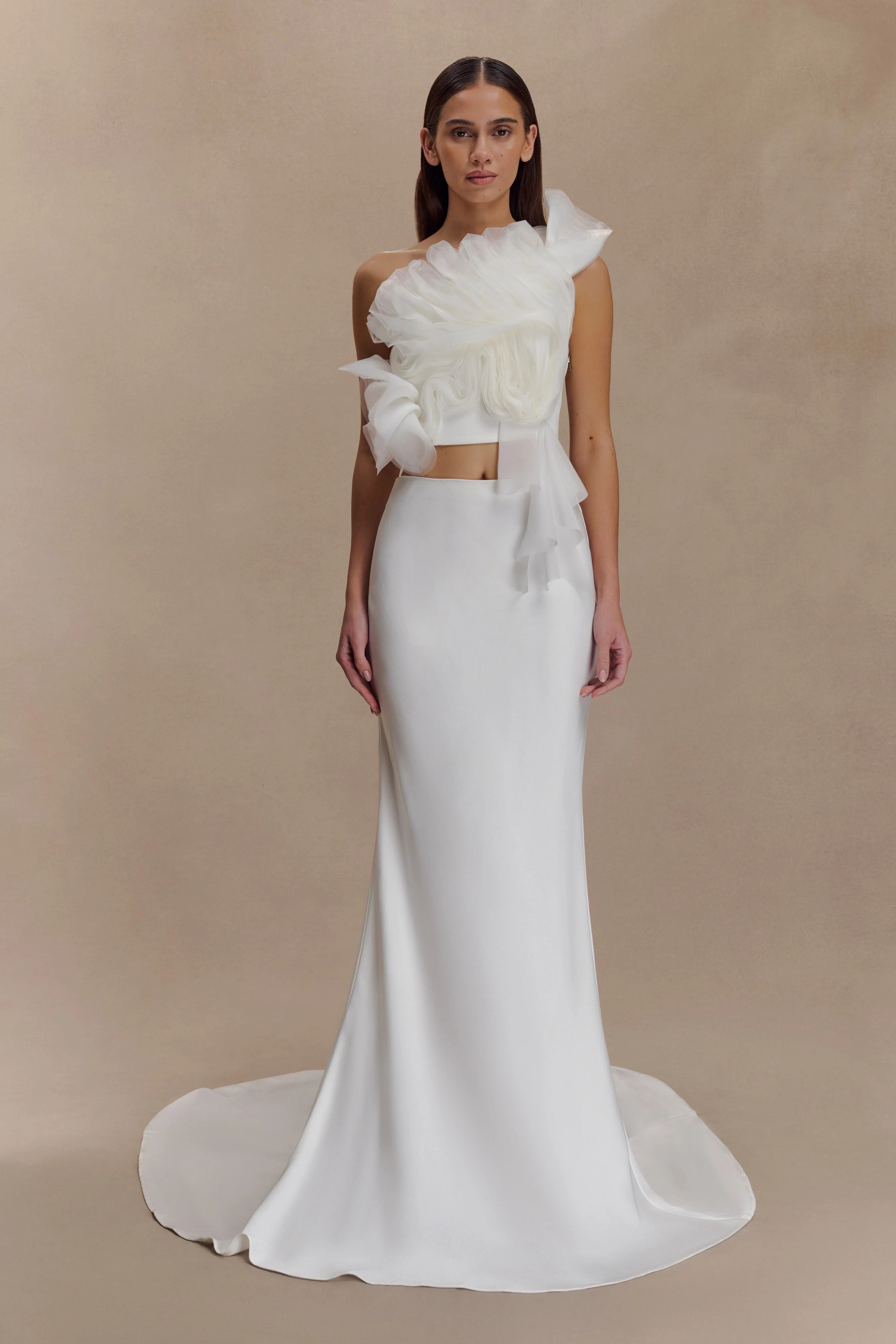 Sena Bridal Top - White | MESHKI US