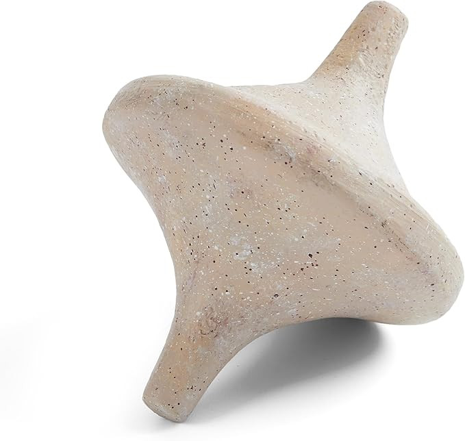 Spinning Top Statue, Coffee Table Sculpture for Modern Home & Office Desk Decor, Beige Shelf Deco... | Amazon (US)
