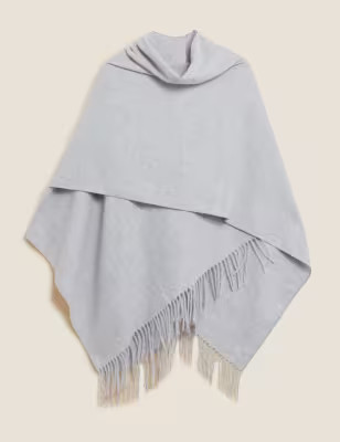 Woven Tassel Poncho | M&S Collection | M&S | Marks & Spencer (UK)