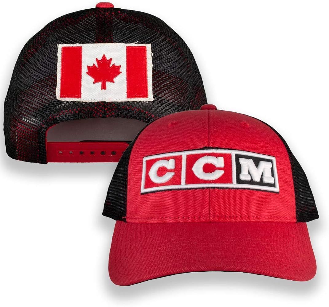 Canada Flag Red/Black Trucker Hat | Amazon (US)