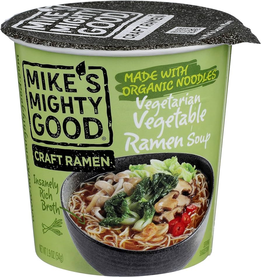 Mike's Mighty Good Ramen Soup, Vegetable, 1.9 Oz | Amazon (US)