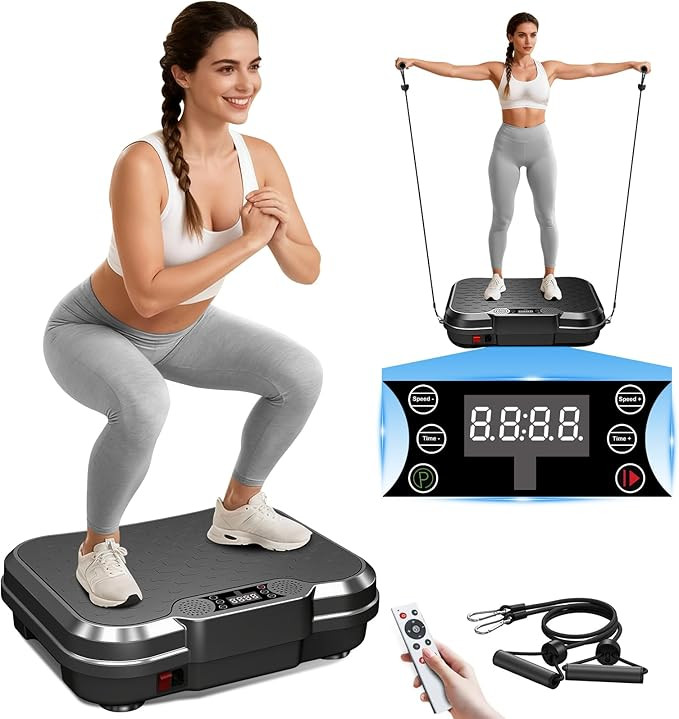 AoraPulse Vibration Plate Exercise Machine, Vibration Plate for Lymphatic Drainage Weight Loss, 4... | Amazon (US)