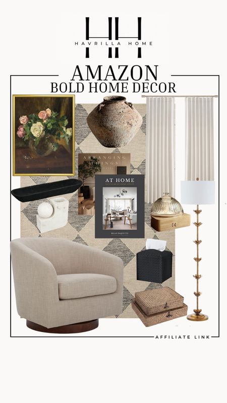 Amazon bold home decor, accent chair, living room furniture, floor lamp, styling decor, styling elements, bold home decor, framed wall art, ceramic vase, coffee table books, modern home decor. Follow @havrillahome on Instagram and Pinterest for more home decor inspiration, diy and affordable finds Holiday, christmas decor, home decor, living room, Candles, wreath, faux wreath, walmart, Target new arrivals, winter decor, spring decor, fall finds, studio mcgee x target, hearth and hand, magnolia, holiday decor, dining room decor, living room decor, affordable, affordable home decor, amazon, target, weekend deals, sale, on sale, pottery barn, kirklands, faux florals, rugs, furniture, couches, nightstands, end tables, lamps, art, wall art, etsy, pillows, blankets, bedding, throw pillows, look for less, floor mirror, kids decor, kids rooms, nursery decor, bar stools, counter stools, vase, pottery, budget, budget friendly, coffee table, dining chairs, cane, rattan, wood, white wash, amazon home, arch, bass hardware, vintage, new arrivals, back in stock, washable rug

#LTKHome #LTKStyleTip #LTKFindsUnder100