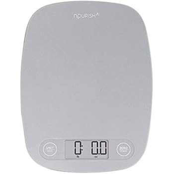 GreaterGoods Digital Food Kitchen Scale, Multifunction Scale Measures in Grams and Ounces (Grey) | Amazon (US)