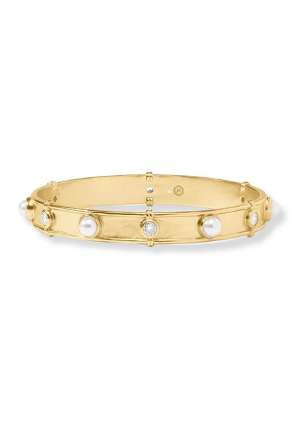 Julie Vos Tribeca Pearl Bangle Bracelet | The Willow Tree