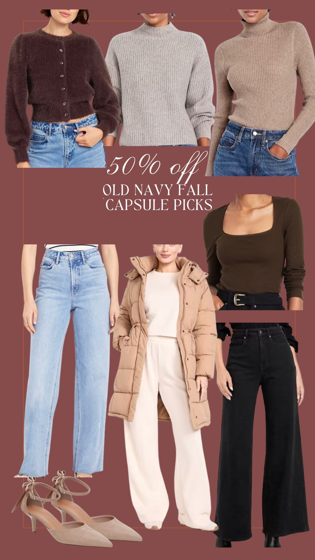 50% off Old navy - so many good pieces!

#LTKSaleAlert #LTKSeasonal #LTKFindsUnder50