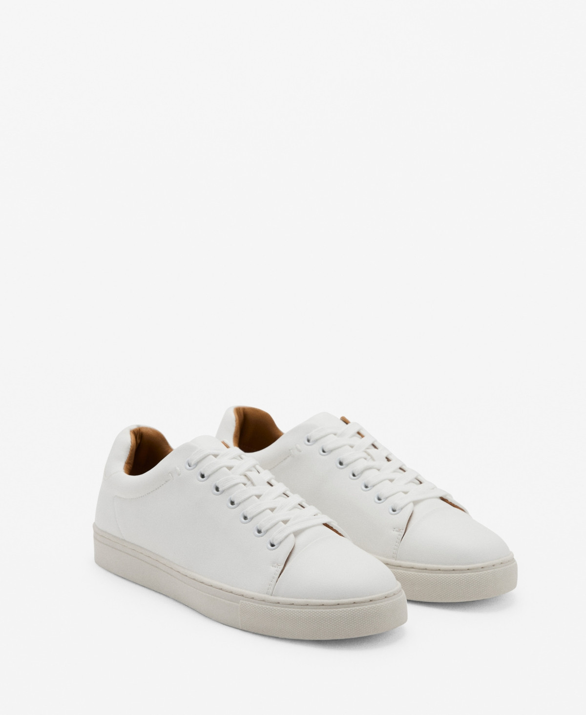 Mango Men's Lace-Up Panel Sneakers - White | Macy's
