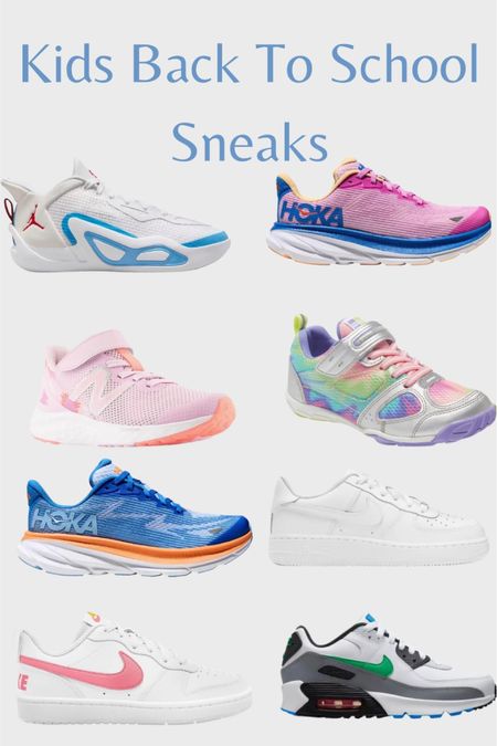 Kids sneakers for school, Hoka, Nike, air Jordan 

#LTKkids #LTKBacktoSchool #LTKFind