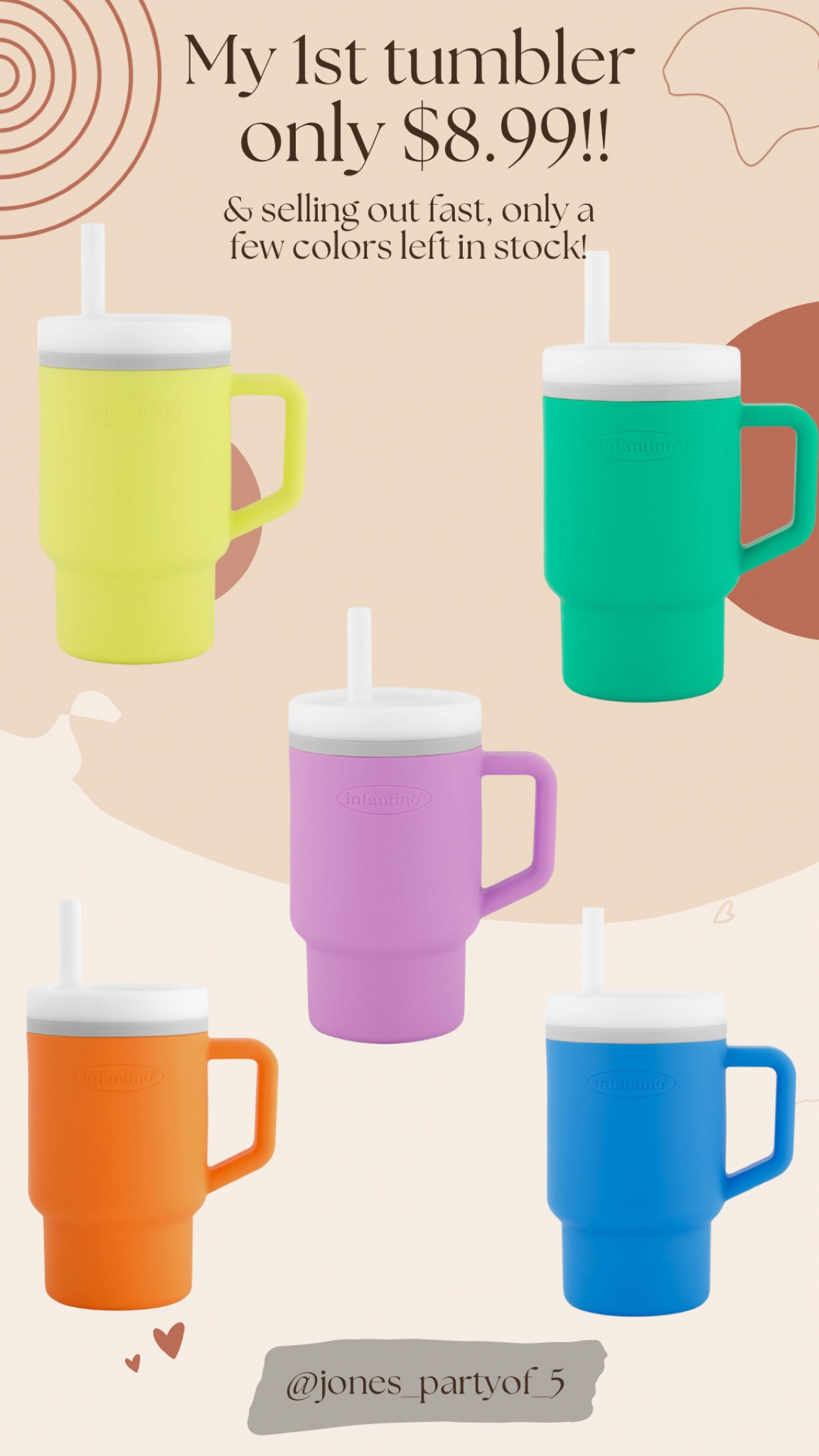 How cute are these tumblers for babies/toddlers! Very reasonable price and adorable gift. They’re super lightweight so when dropped, they won’t be damaged 

#LTKBaby #LTKKids #LTKFamily