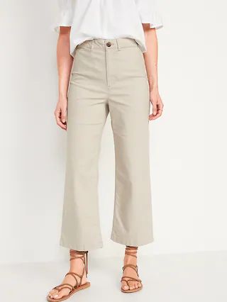 Extra High-Waisted Cropped Wide-Leg Pants for Women | Old Navy (US)