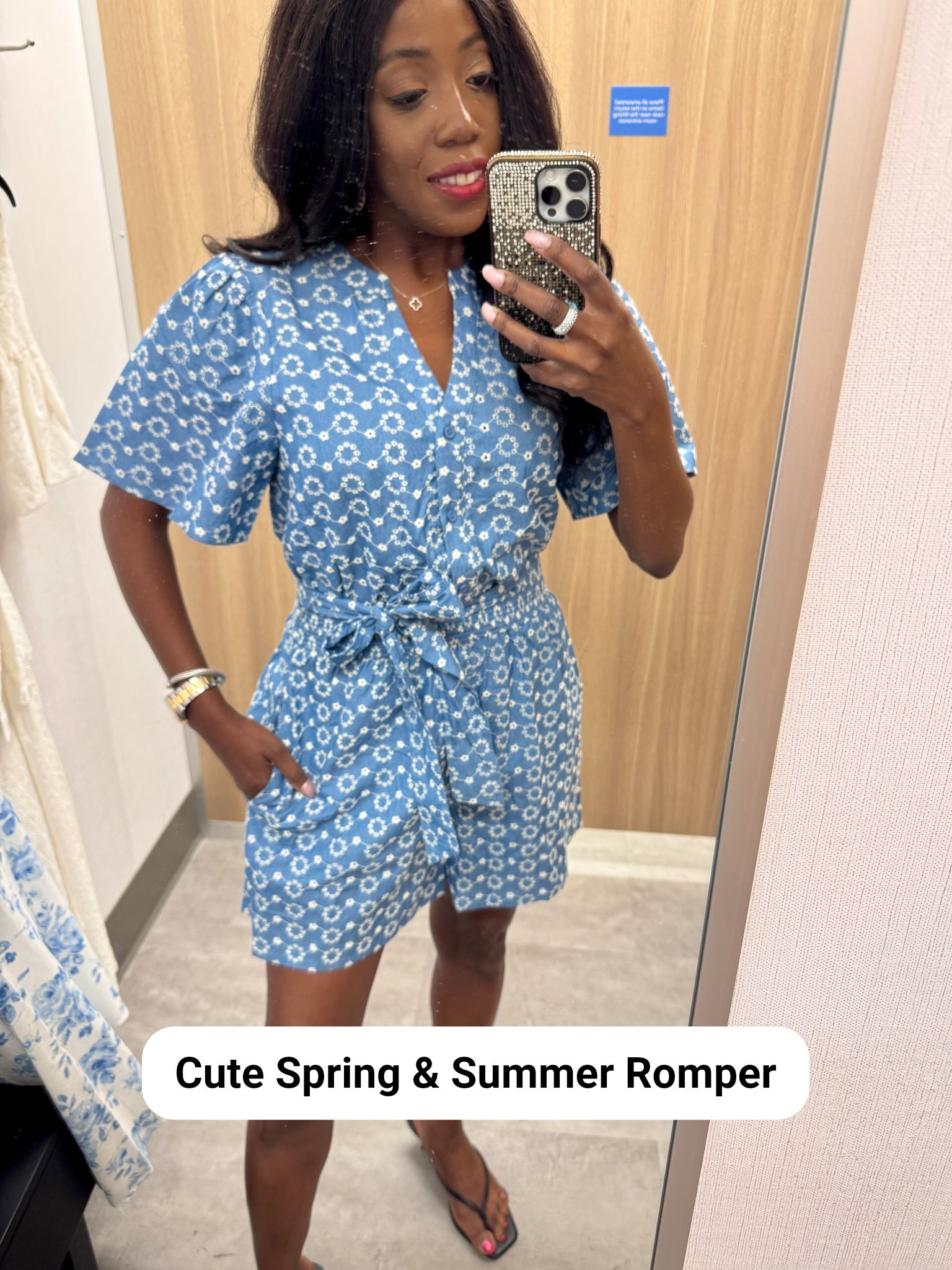 This romper is true to size. Wearing a small. 
Great for spring and summer. 

Spring Outfits 2026, Spring Outfits, Summer Outfits, Date Night Outfits, Outfit of the Day, 



#LTKootd #LTKSaleAlert #LTKOver40