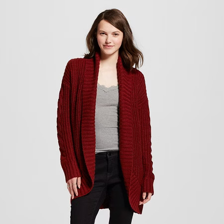 Women's Long Sleeve Shaker Cocoon Cardigan - Mossimo Supply Co.™ (Juniors') | Target