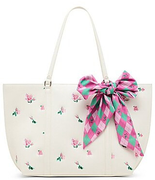 Betsey Johnson Rosebud Tote Bag - Cream | Dillard's