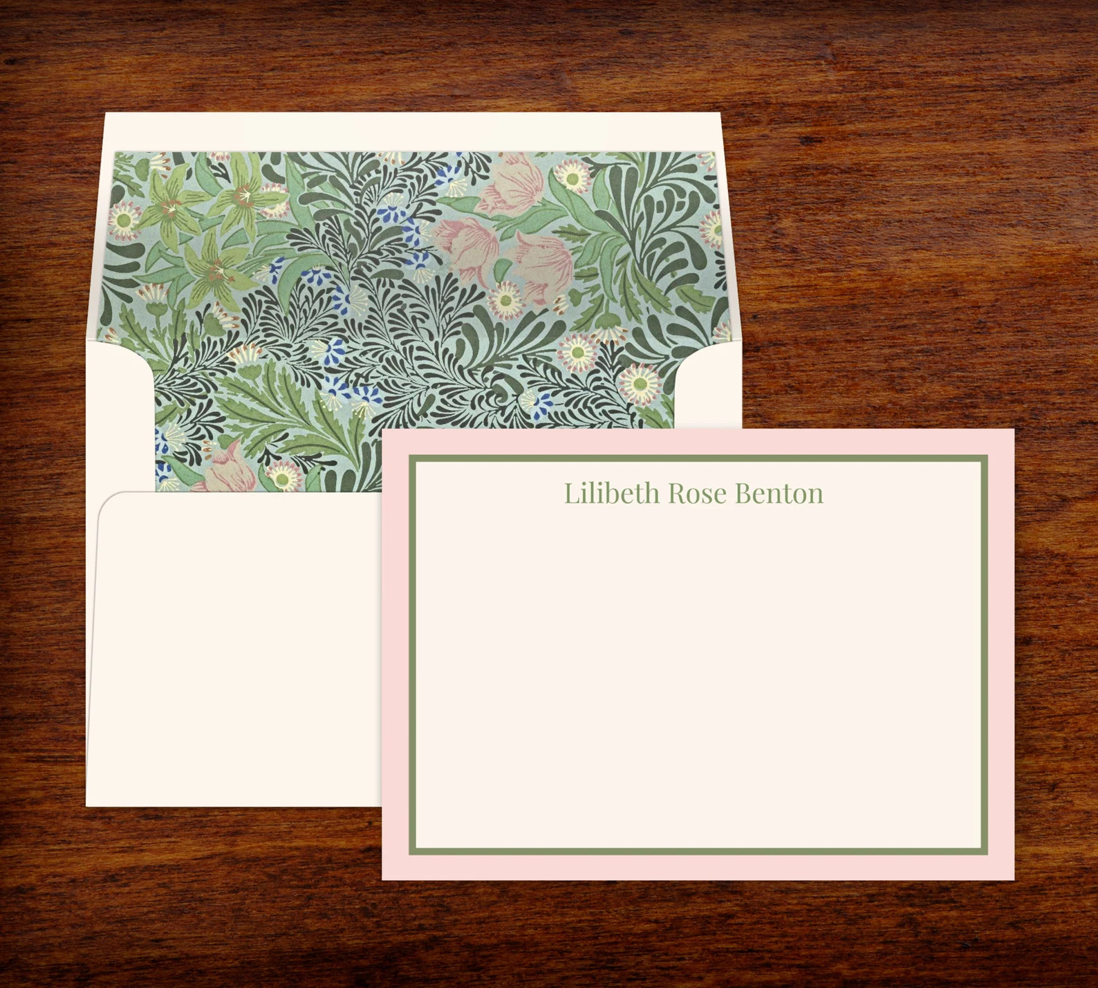 Custom Stationery Personalized Set of 10 Note Cards With Lined Envelopes Thank You Notes Correspo... | Etsy (US)