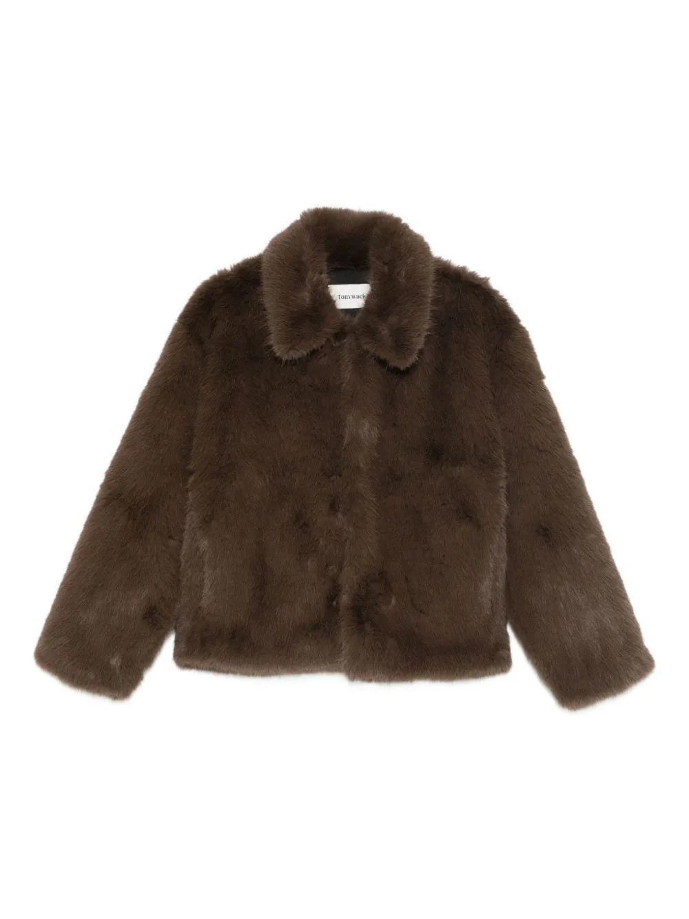 TONYWACK faux-fur jacket - Brown | Farfetch Global