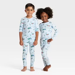 Toddler "Tis the Ski-son!" Cozy Knit Long Sleeve Shirt and Pants Holiday Matching Family Pajama S... | Target
