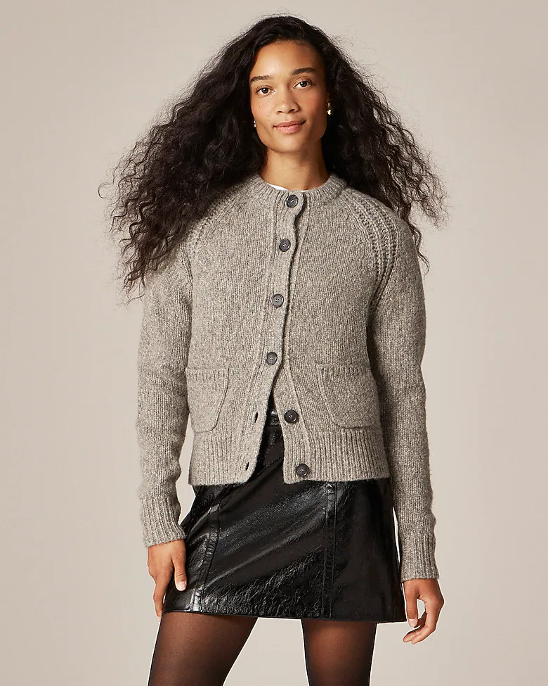 Raglan cardigan in heathered yarn | J. Crew US