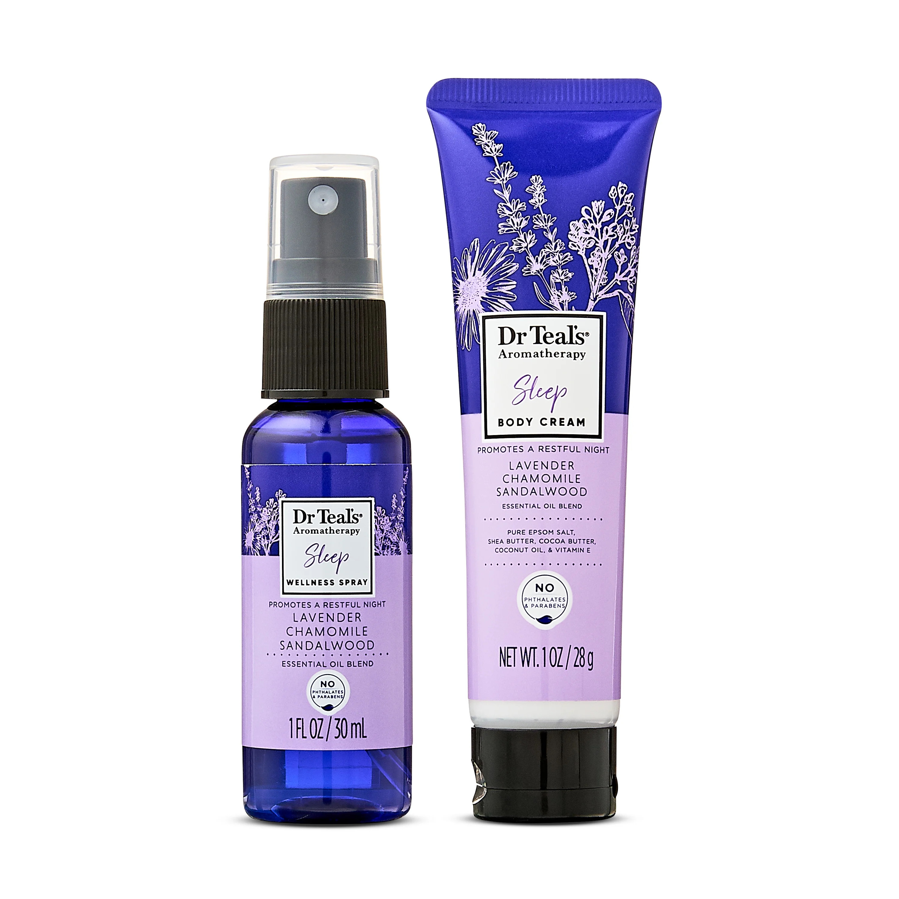 Dr Teal's Aromatherapy Sleep Set, Lavender, Chamomile and Sandalwood, 2 Pieces | Walmart (US)