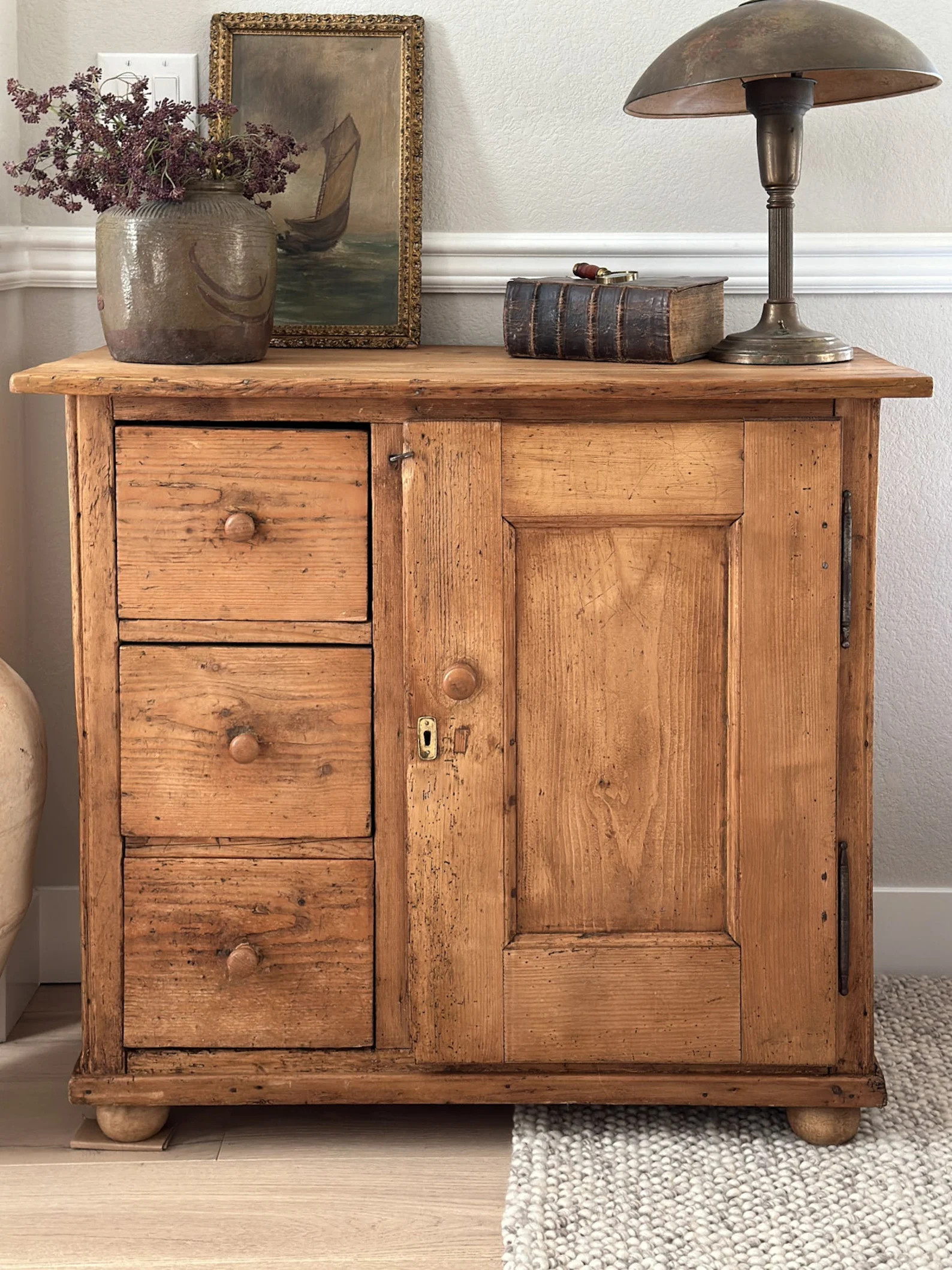 Antique English Pine Cupboard - Etsy | Etsy (US)