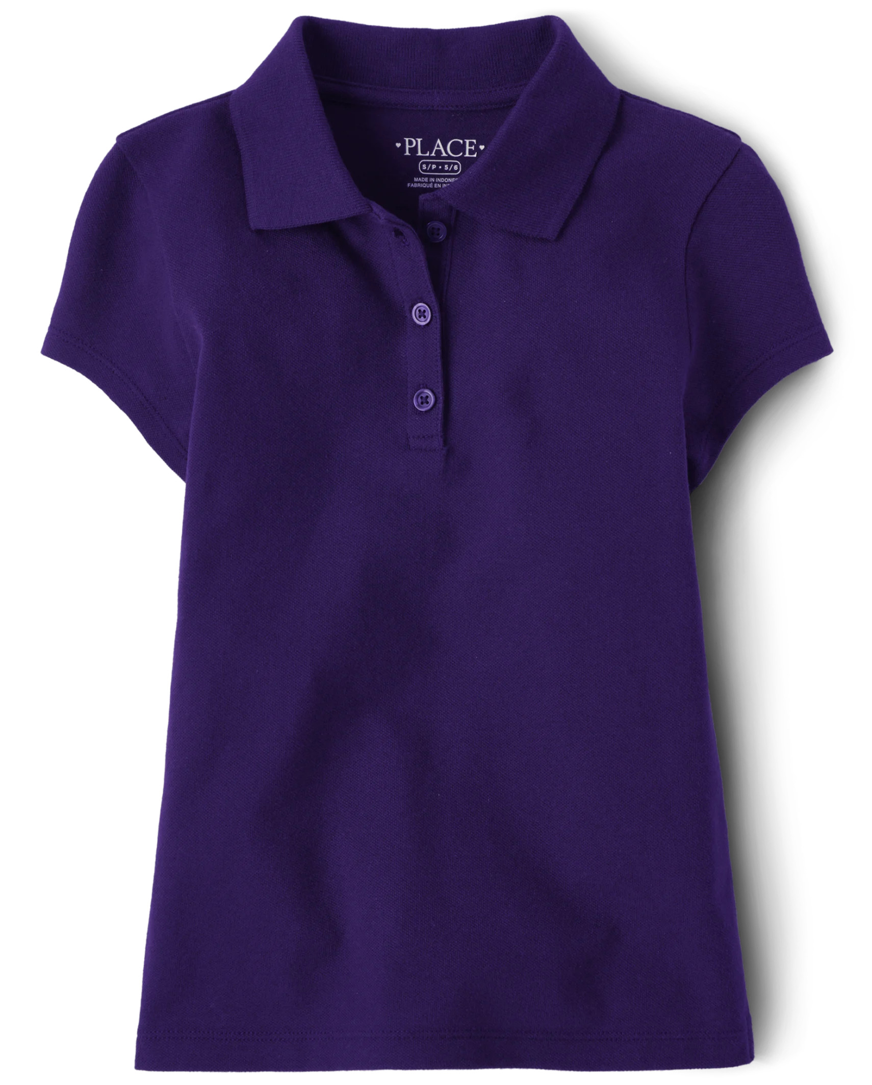 Girls Uniform Pique Polo - regal violet | The Children's Place
