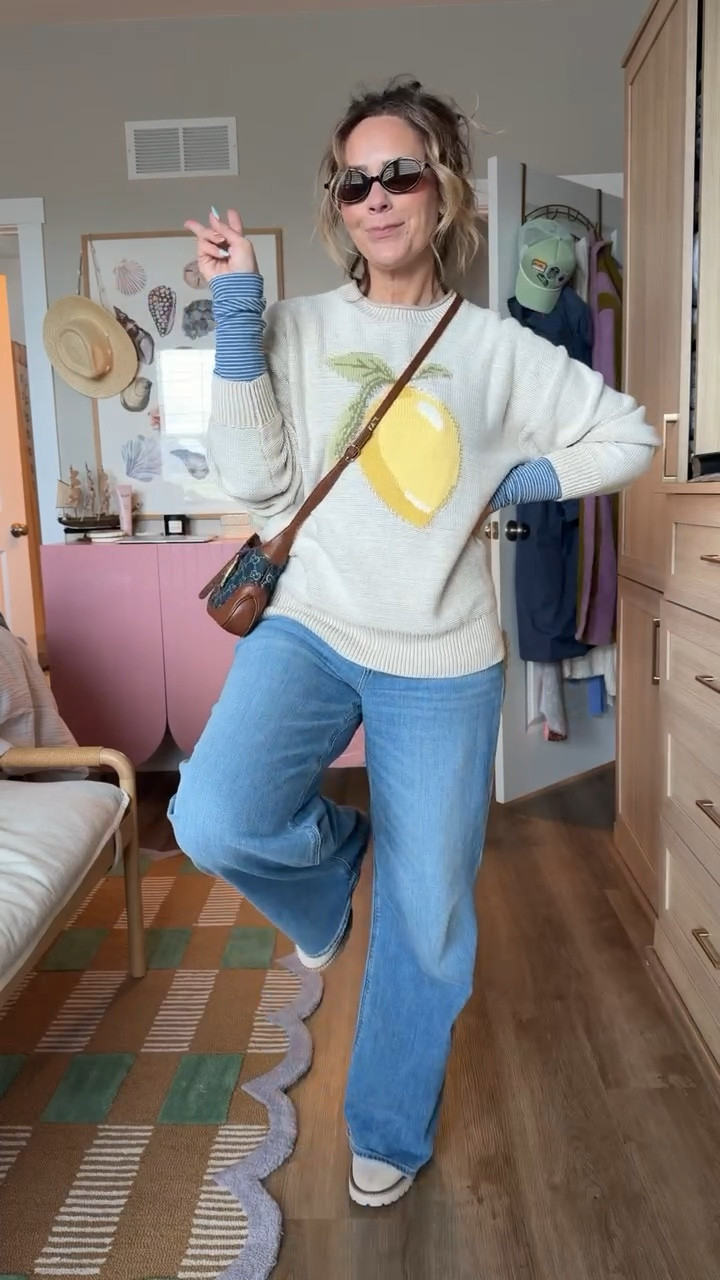 When your mind is saying spring but the weather is still saying winter. This sweater is cozy and springy in the best way. These jeans are 10/10 must have!! @ae 




#LTKmomlife #LTKPetite #LTKootd