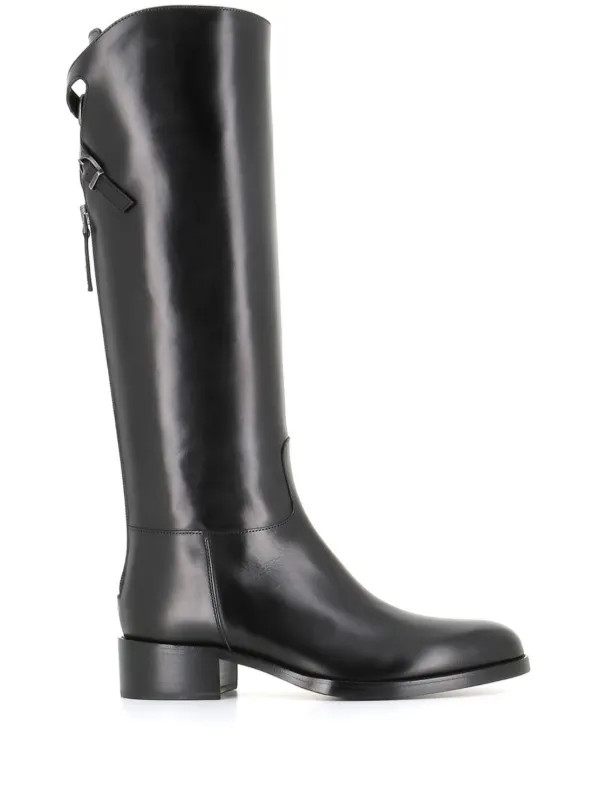 Sartore knee-high Leather Boots | Black | FARFETCH | Farfetch Global