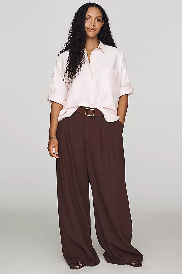 Mabel Boxy Oxford Shirt Top | Anthropologie (US)