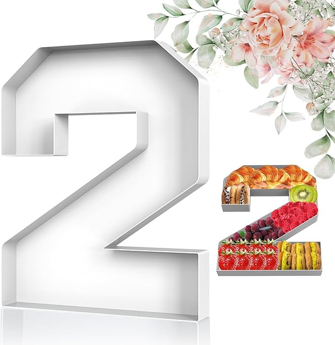 Cardboard Numbers for Charcuterie, 12'' Number Charcuterie Board Box, Number Paper Mache Box, Fil... | Amazon (US)