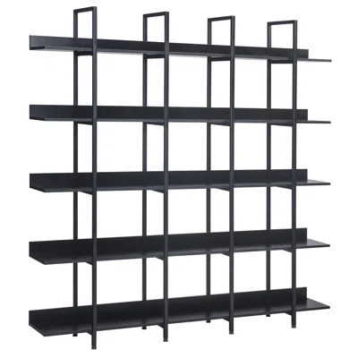 [VIDEO] 5 Tier Bookcase Home Office Open Bookshelf, Vintage Industrial Style Shelf with Metal Frame, MDF Board (Old Sku:WF286176AAB) | Wayfair North America