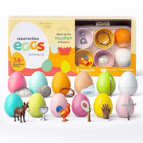 FAMILYLIFE Resurrection Eggs 30th Anniversary Edition – 12-Piece Set with Booklet & Religious Figurines that Tell the Story of Easter – Interactive Resurrection Eggs Easter Story for Hunting | Amazon (US)