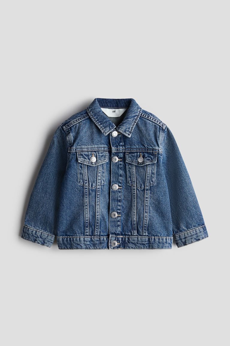 Denim Jacket - Long sleeve - Regular length - Denim blue - Kids | H&M US | H&M (US + CA)