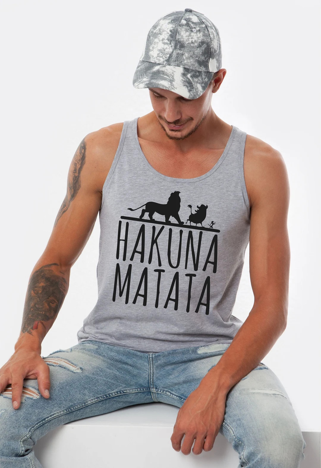 Disney Lion King Hakuna Matata, Men's Disneyland Tank Top, 3480 Magic Kingdom Tank for man, Anima... | Etsy (US)
