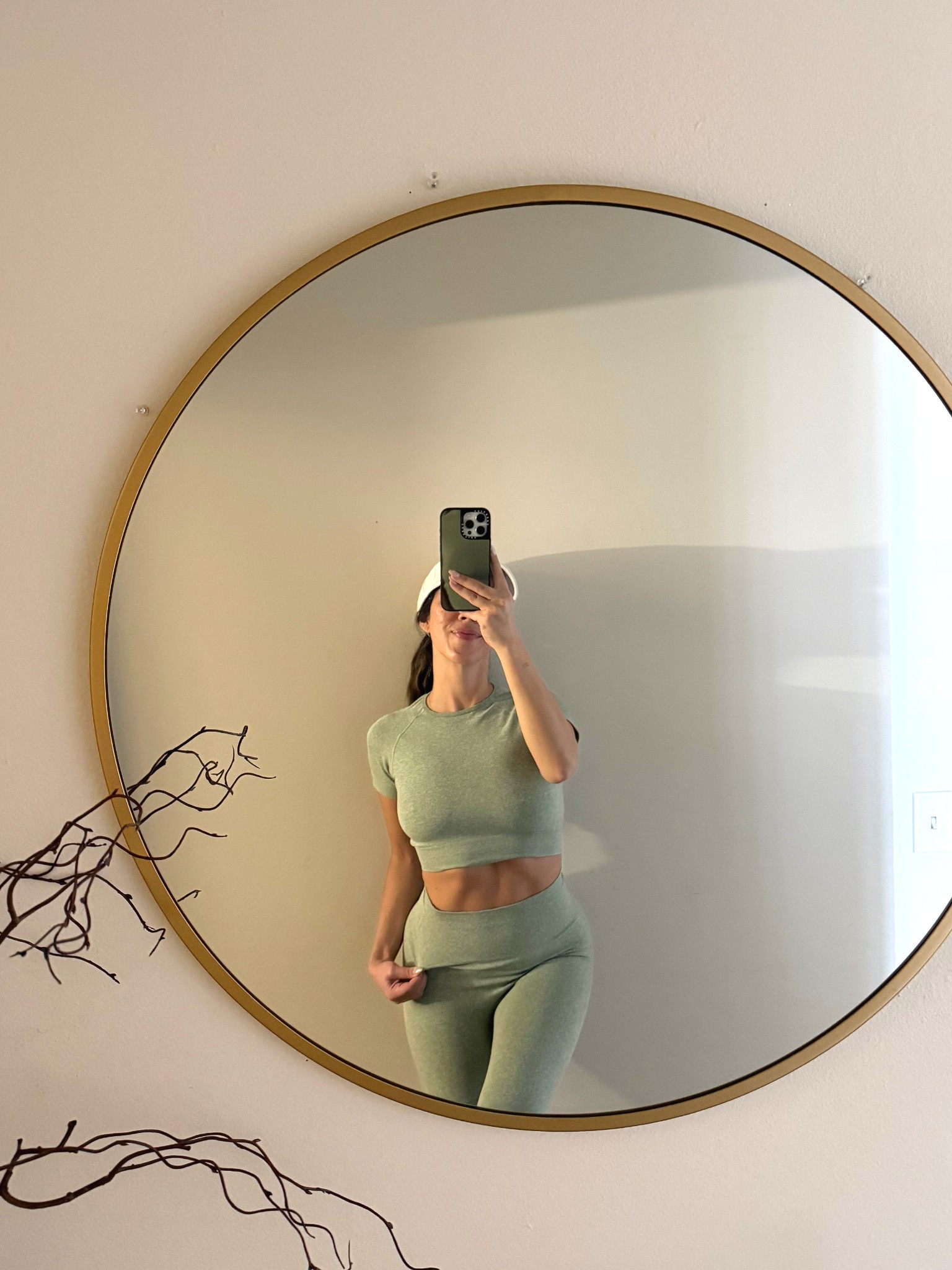 affordable +buttery amazon workout set in avocado 🥑  #amazonset #workoutset #greenset #amazon 

#LTKFindsUnder50 #LTKActive #LTKSpringSale