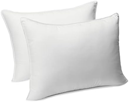 Amazon Basics Down-Alternative Pillows, Soft Density for Stomach and Back Sleepers - Standard (Pa... | Amazon (US)
