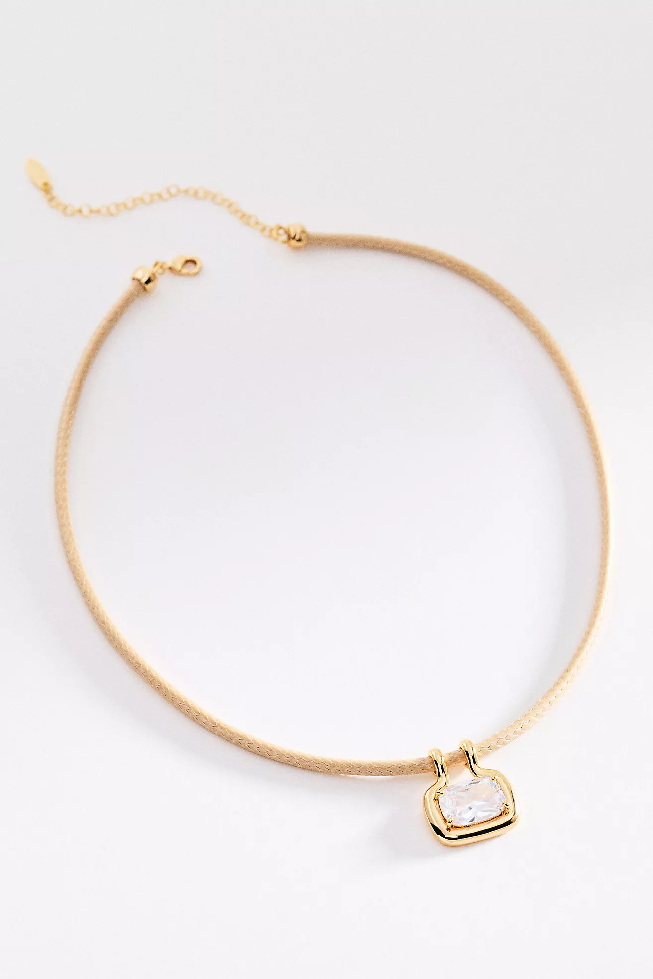Gem Pendant Cord Necklace | Anthropologie (US)