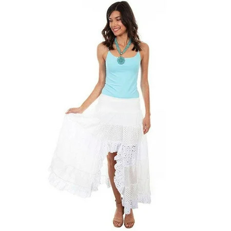 Scully WHITE TIERED LACE SKIRT W/SMOCKED WAIST | Walmart (US)