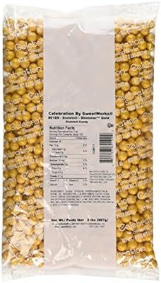 Sweetworks Sixlets Shimmer, Gold, 2 Pound | Amazon (US)