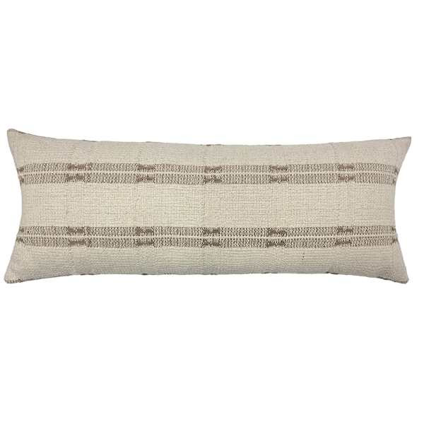 Natural Striped Decorative Lumbar Throw Pillow, 14x36 | At Home