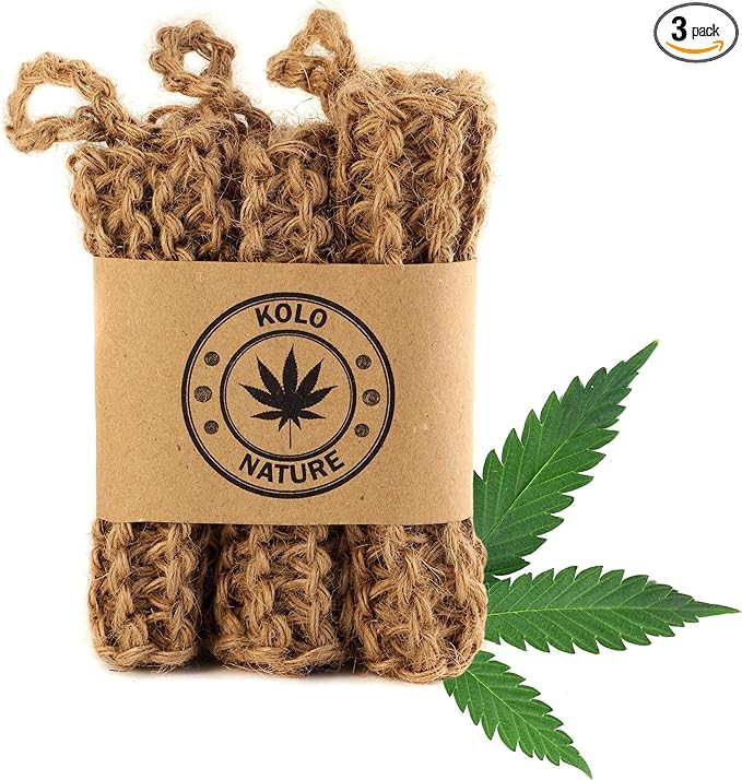 Natural Hemp Sponges for Dishes - Biodegradable Scrubber for dishwashing -Organic Reusable Unspon... | Amazon (US)