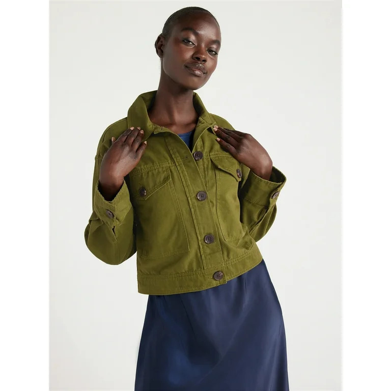 Free Assembly Women's Utility Jacket, Sizes XS-XXXL | Walmart (US)
