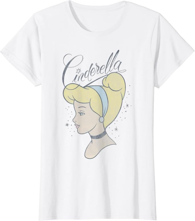 Disney Cinderella 70th Anniversary Cinderella Profile T-Shirt | Amazon (US)
