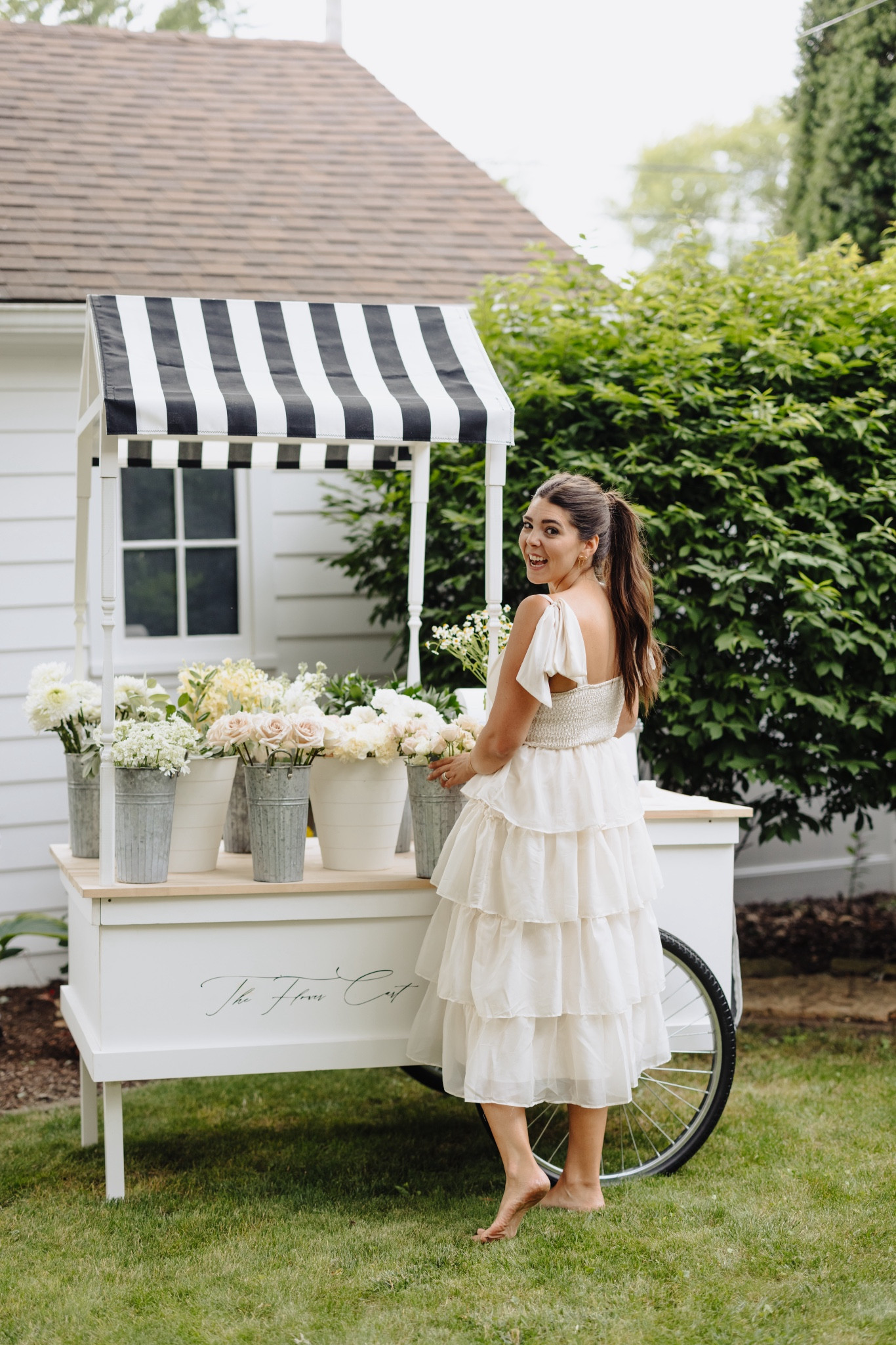 Summer dress for outdoor garden party & bow earrings. What to wear in the summer 

#LTKSeasonal #LTKFindsUnder50 #LTKSummerSales